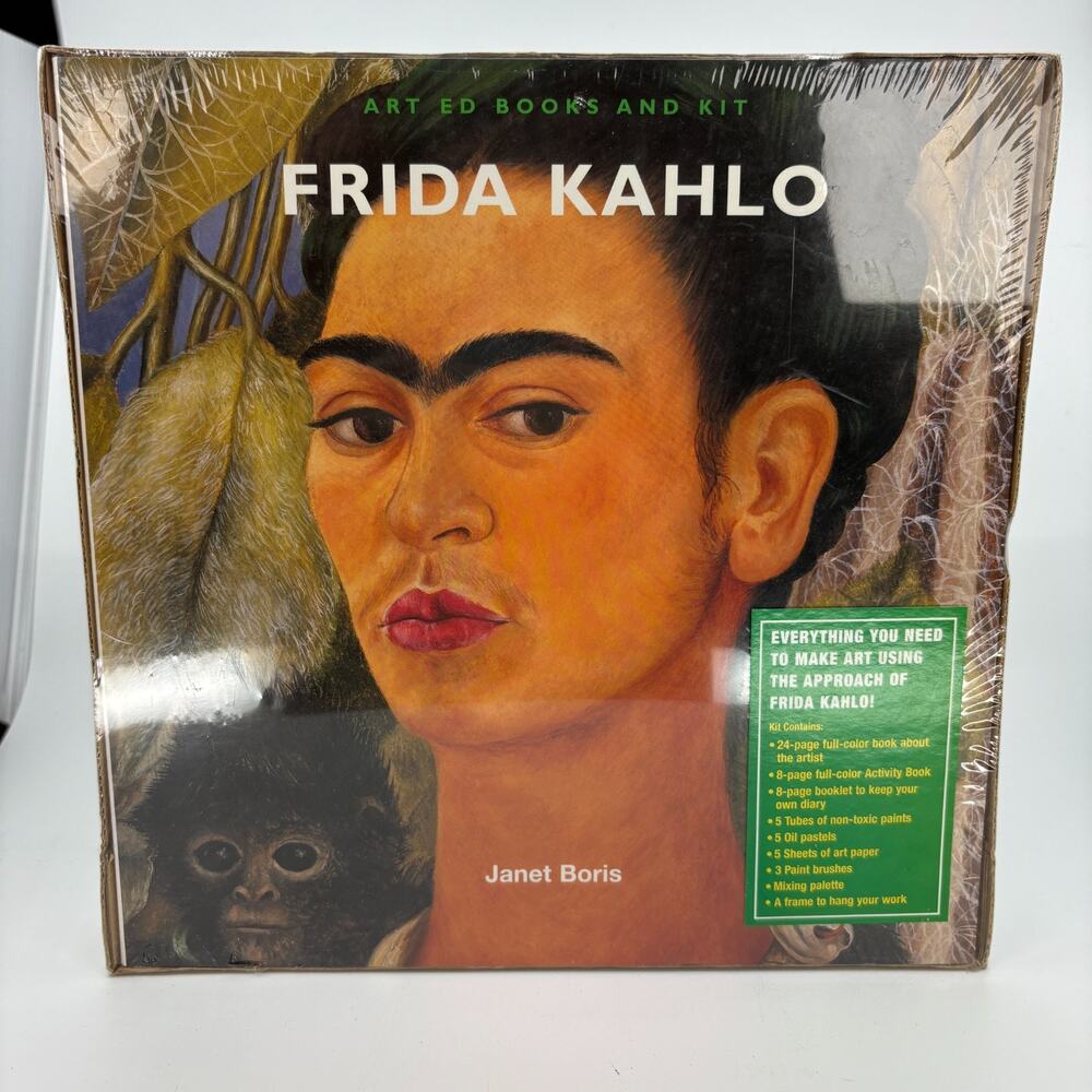 Art Ed Frida Kahlo Books And Kit Janet Boris Sealed Abrams Paint Art Set